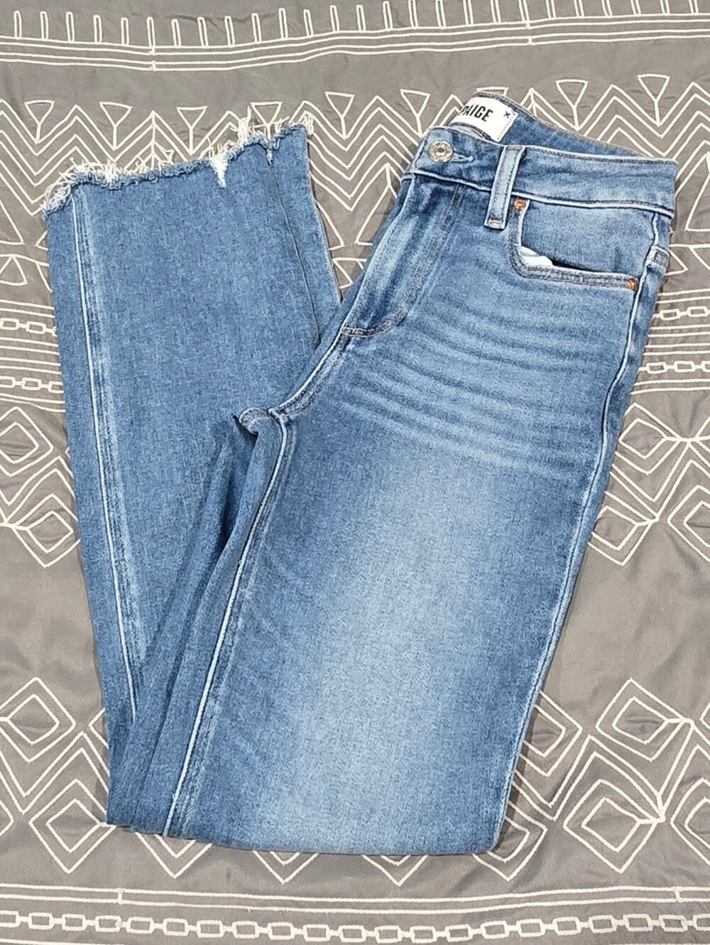 Paige Cindy High Waisted Ankle Straight Leg Size 24